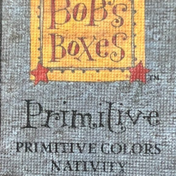 Vtg BOB'S BOXES Primitive Colors Nativity 3 Folk Art NESTING BOXES Angel, Dove - Picture 16 of 16